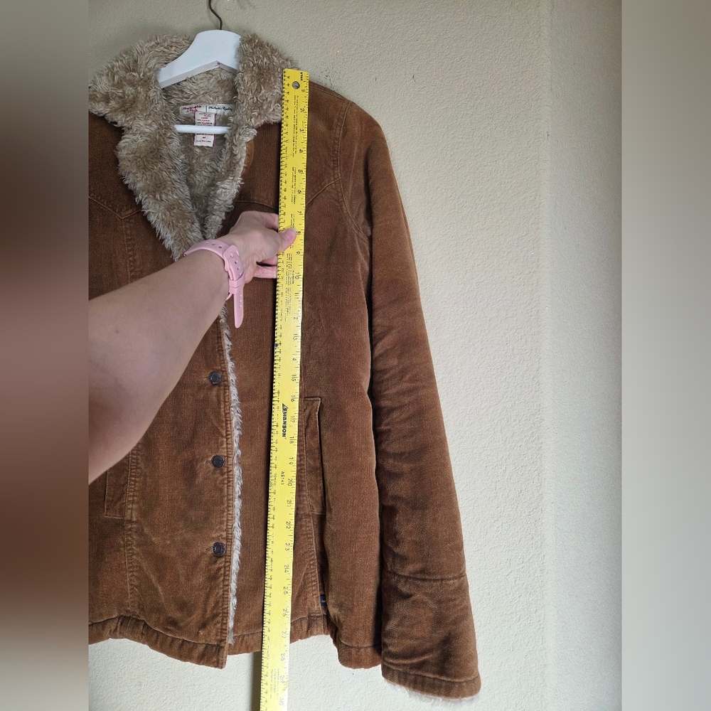 Vintage Abercrombie & Fitch Y2k Penny Lane Cotton Sherpa Jacket - Picture 2 of 8
